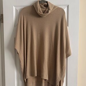 Van Hussein Women's Tan Ribbed Sweater